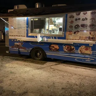 The truck with the menu