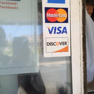Credit cards accepted