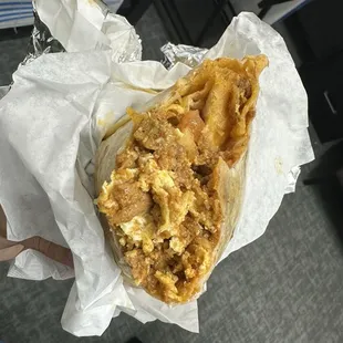 Breakfast burrito