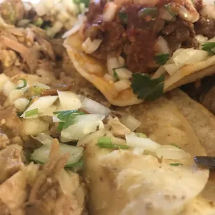 Tacos El Toro- Bakersfield California   BBQ pork, Carnitas pork and pork green chili tacos!! Absolutely delicious and terrific value!