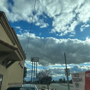 a sign for taco&apos;s mexican restaurant