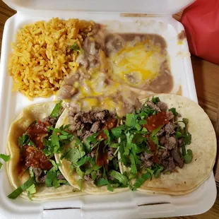 Carne Asada Taco Combo