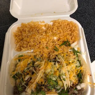 Tacos with cheese