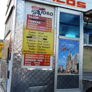 a food truck parked in a parking lot