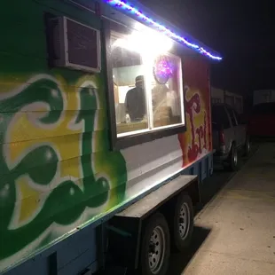 Side facing gas station