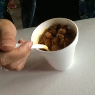 Charro beans come w/ order of tacos