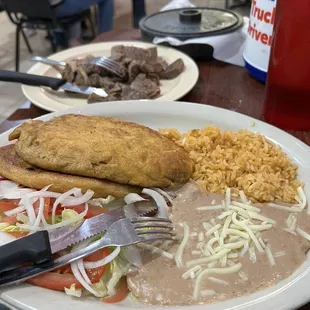 Chili Rellenos add a side of beef tongue.
