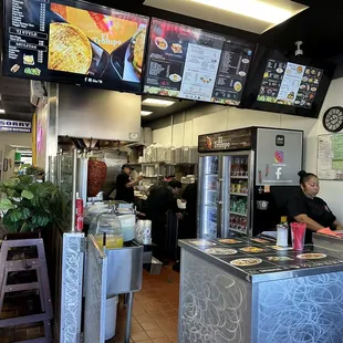 the interior of a restaurant