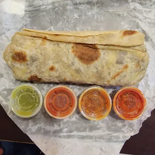 Burritos are kinda small (but good flavor)