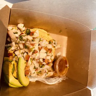 Tostadas De Ceviche Pescado