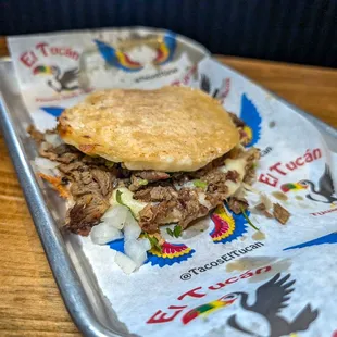 steak mulita (sandwich taco) $6