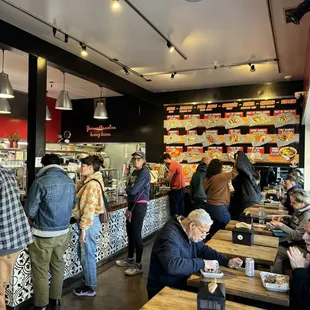 Clean and pleasant interior as well as outdoor patio and parklet.