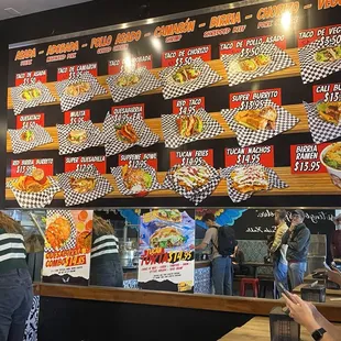 Menu wall
