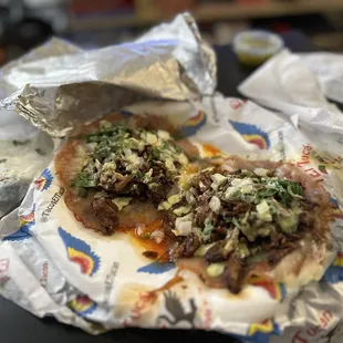 Keto Al Pastor Taco (instagram: wooneats)