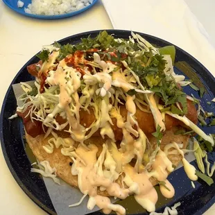 Baja-style fish taco