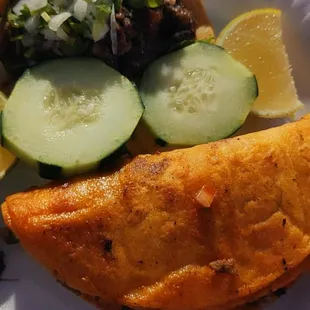 Taco de Cabeza and QuesaBirria Taco de Pastor