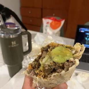 Burrito asada con queso