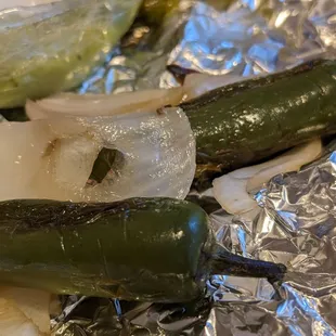 Jalapeno and onions