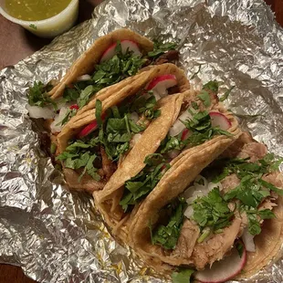 Pastor &amp; Suadero Tacos.