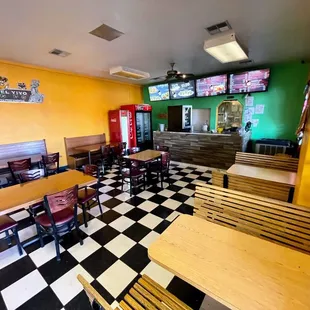 Indoor dining area