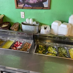 Salsa and condiments!