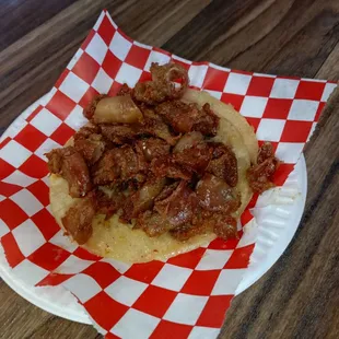 Tacos with tripas,, so delicious had to get more highly recommend. Come out and try the best tripas in az