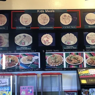 Kids menu