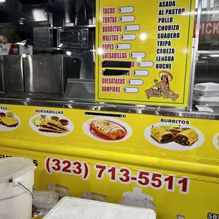 a yellow food truck