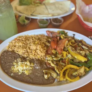 Chicken Fajitas Plate