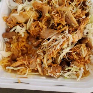 Missing toppings of pico ge gallo and chili.