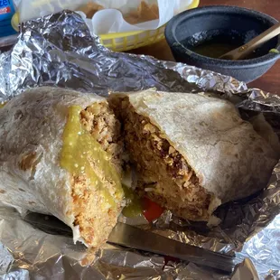 Chorizo burrito