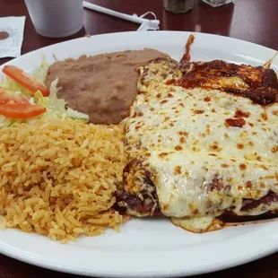 The enchilada dinner plate.