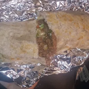 Steak burrito