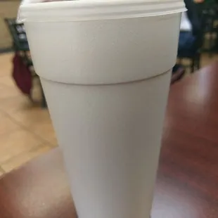 The horchata! A little small for a large IMO