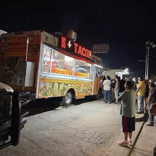  a line of food trucks