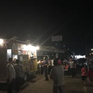 outside