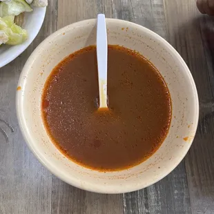 The portion of menudo ‍