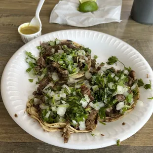 This place is legit. Tacos are tasty and they give you ALOT of meat.