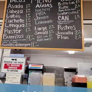Simple but plentiful Menu