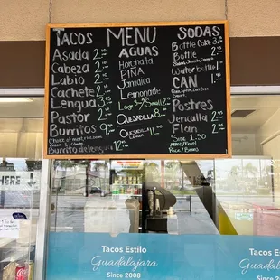 Posted Menu