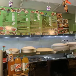  the menu of a mexican restaurant