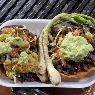 2 Lorenzas de carne asada