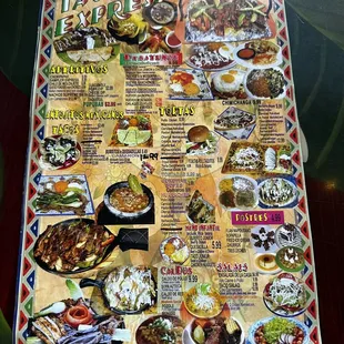 Giant menu 2