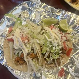 Chicken tacos