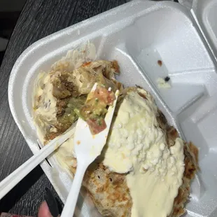 Tomato even tho we ordered no tomato