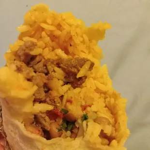 Carne asada burrito.