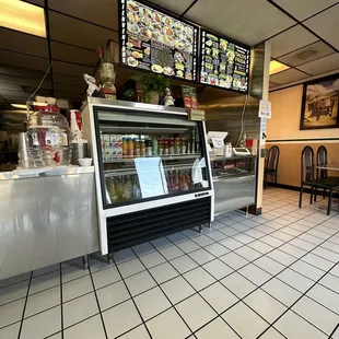 the inside of a restaurant