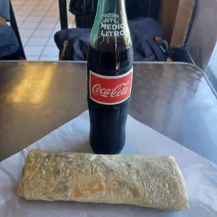 Burrito with coke