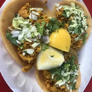 Chicken tacos! Delicious!