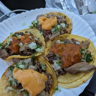 Dos de suadero y dos de buche